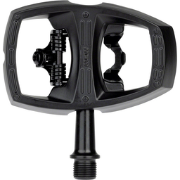 MSW Flip II Pedals - Single Side Clipless with Platform Aluminum 9/16 Black
