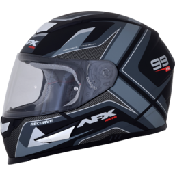 FX-99 Helmet - Recurve - Matte Black/Gray - Small thumbnail-3