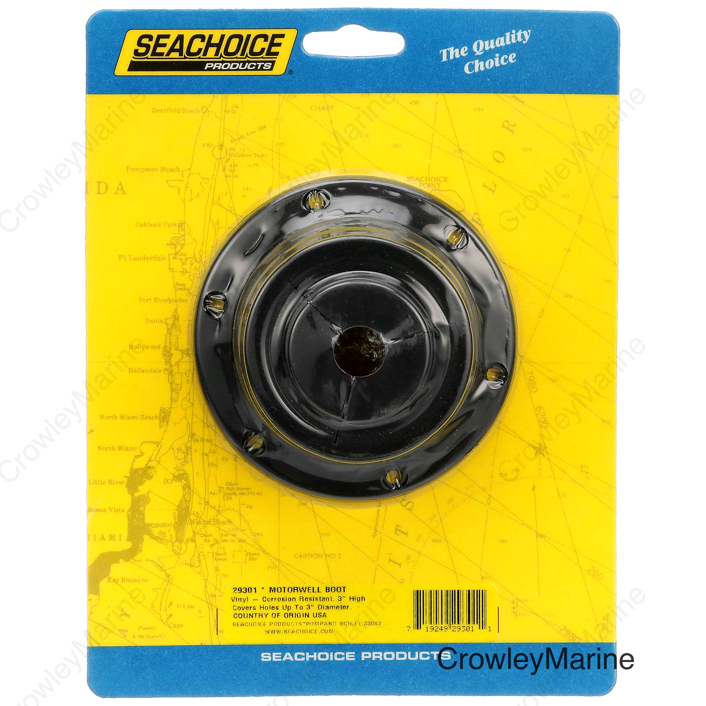 Seachoice Motorwell Boot, Organize and Protect Wires Or Fuel Lines, Covers Up to 3 in. Hole