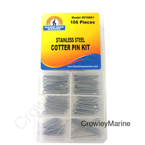 Stainless Steel COTTER PIN ASS. (106 Pieces.) (970001)