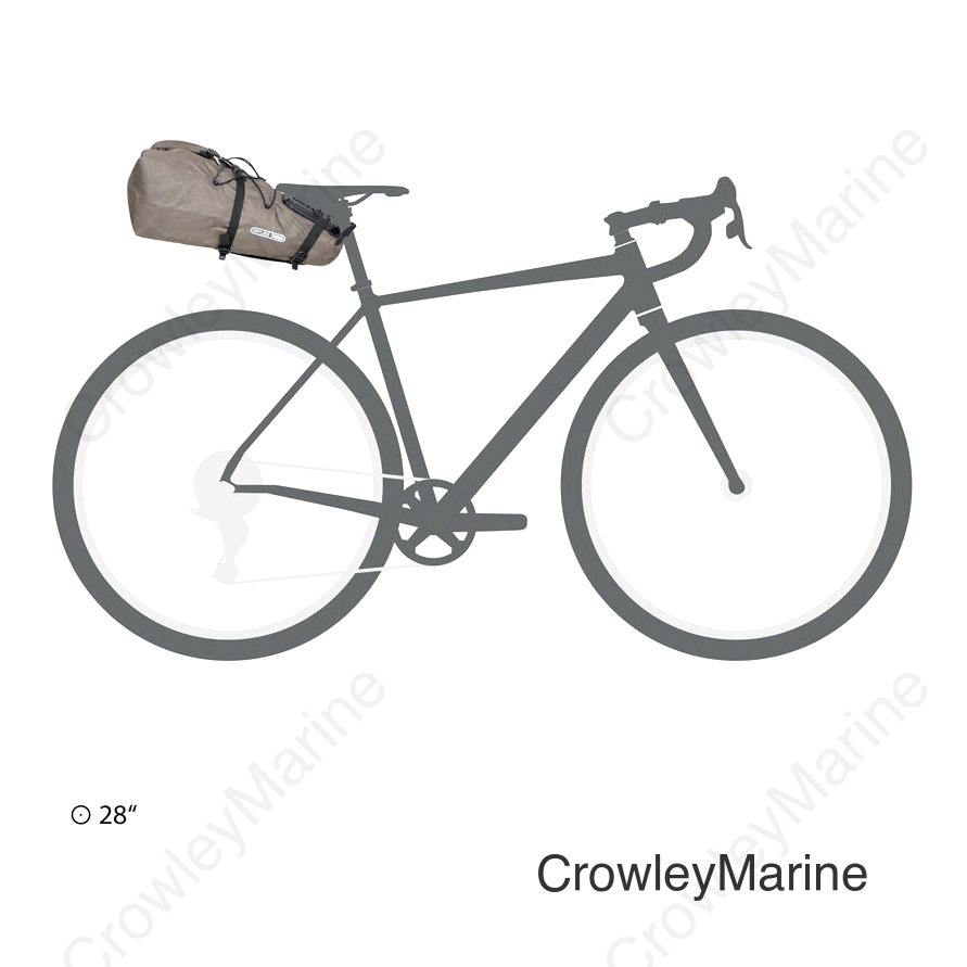 Ortlieb Bikepacking Seat Pack - 13 Liter Dark Sand