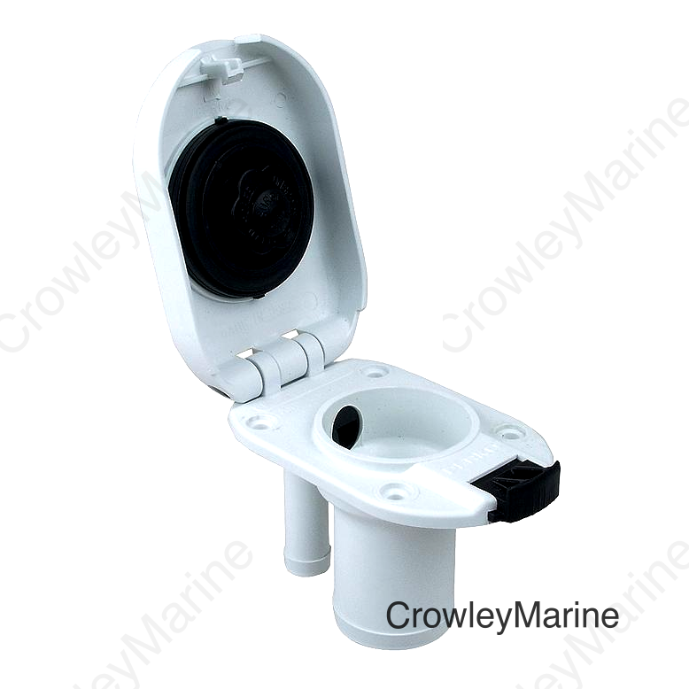 Perko White Plastic Gas Fill & Tank Vent w/Straight Neck
