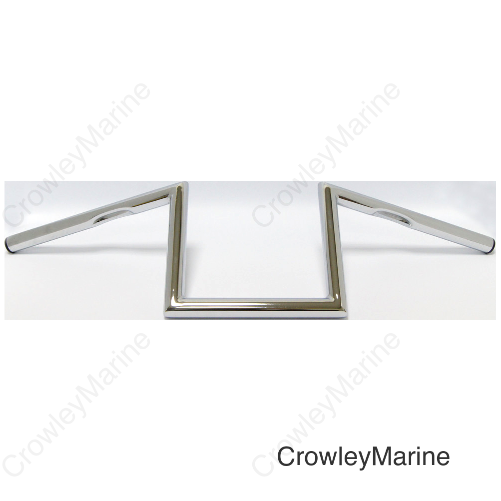 1" Z-BAR DIMPLED 8" CHROME