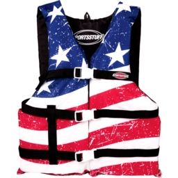 Stars & Stripes PFD Vest - Red/White/Blue - One Size thumbnail-2