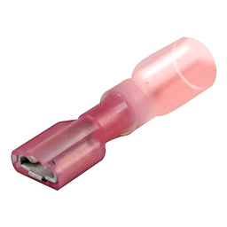 Seachoice Heat Shrink Insulated Disconnect, Marine Grade Heat-Shrinkable Female Disconnect Terminals, Red, Pack of 25, 22-18 Wire Range thumbnail-3