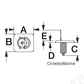 Stainless Surface Mount Lift Ring
