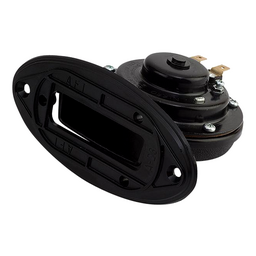 SeaDog 431230 Drop In 4 Amp 108 DB Horn V.2 with Grills | Powder Coated Steel & Injected Molded Nylon thumbnail-0