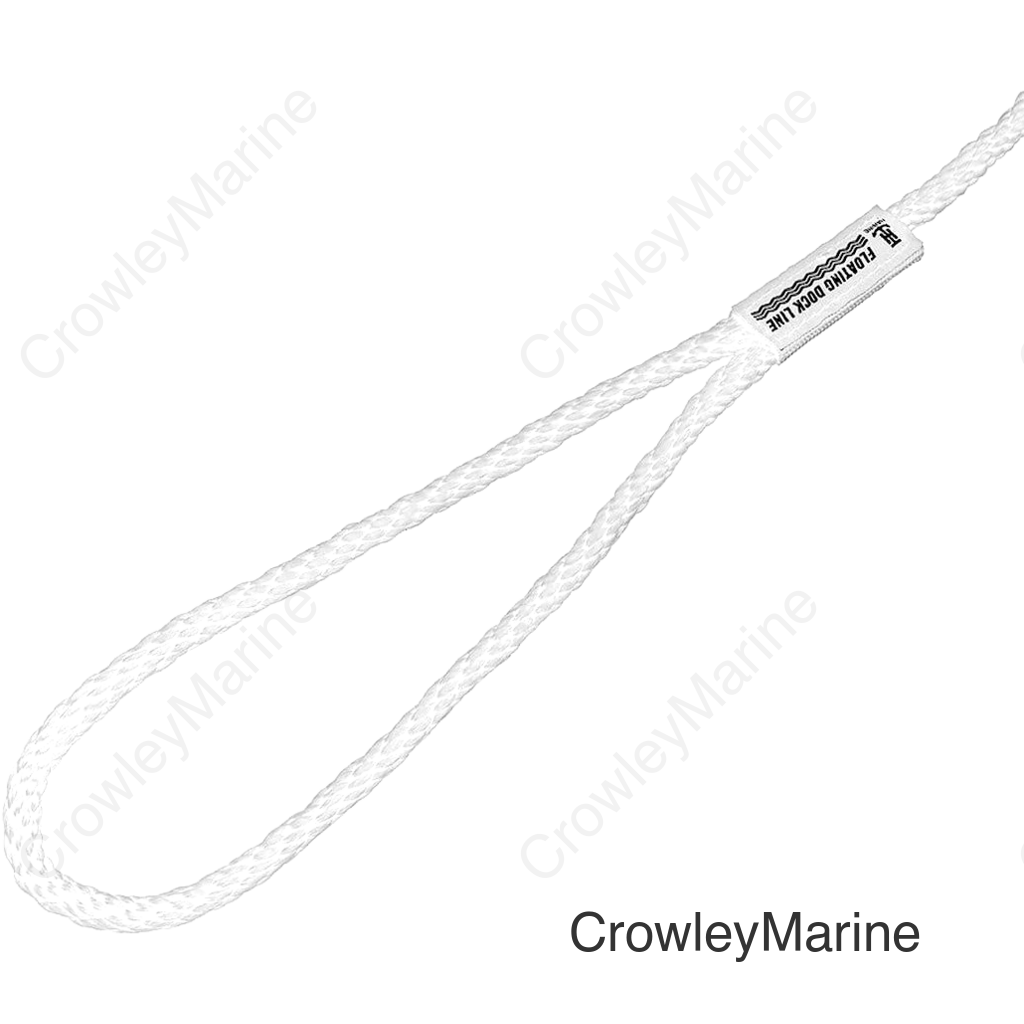 DOCK LINE 3/8' X 15' SOLID BRAID WH