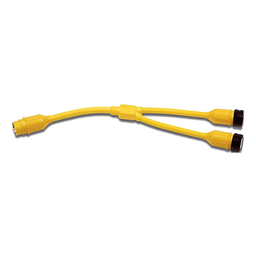 Marinco 154AY Standard "Y" Adapter Dock Side Male 50A 125V Locking to Boat Side Female 2-50A/125V Locking With Sealing Collar System