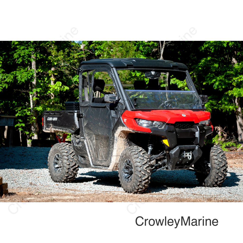 Folding Windshield - Hard Coated Polycarbonate - Defender