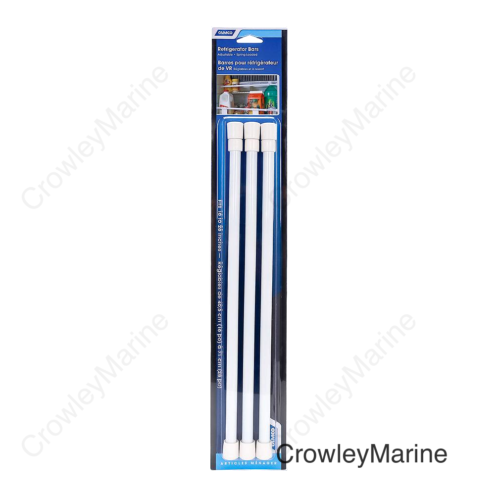 Camco 44053 Refrigerator Bars, White (3/Pack)