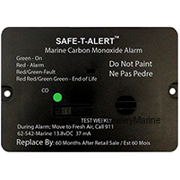 MARINE CO DETECTOR FLSH MNT BLK