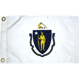 MASSACHUSETTS  FLAG 12X18 (93107)