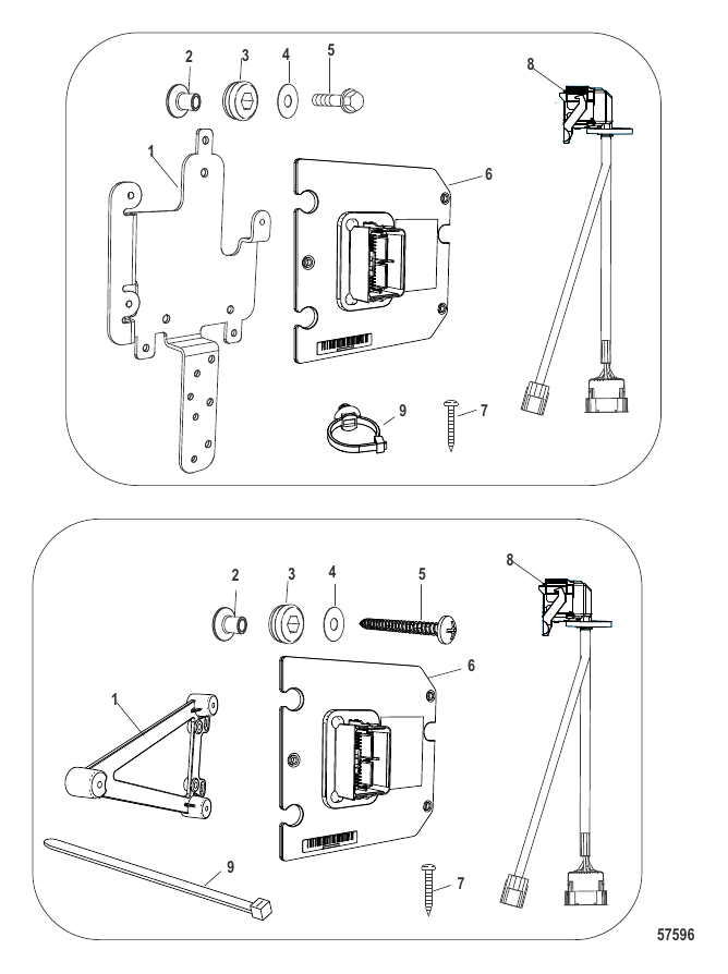 Serial Range Accessories Trim Tab Interface - 2014 & Up - Trim Tab Interface Kit 8M0100069