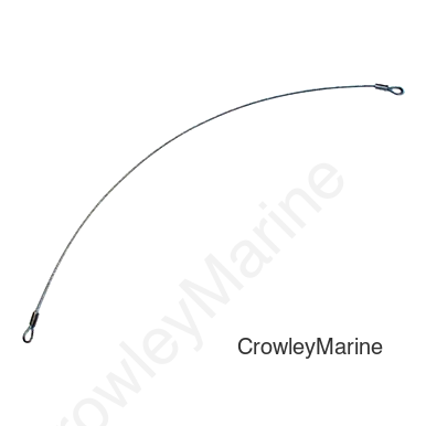 Cable Lanyard, 18" Long with Closed Loop Ends (321252)