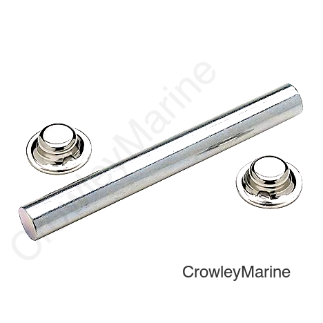 Seachoice Zinc Plated Steel Roller Shaft Includes 2 Pal Nuts