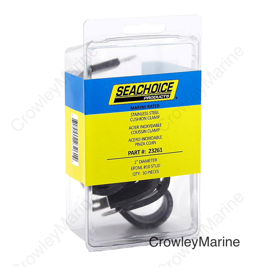 Seachoice Stainless Steel Cable Clamps, 1 In., EPDM