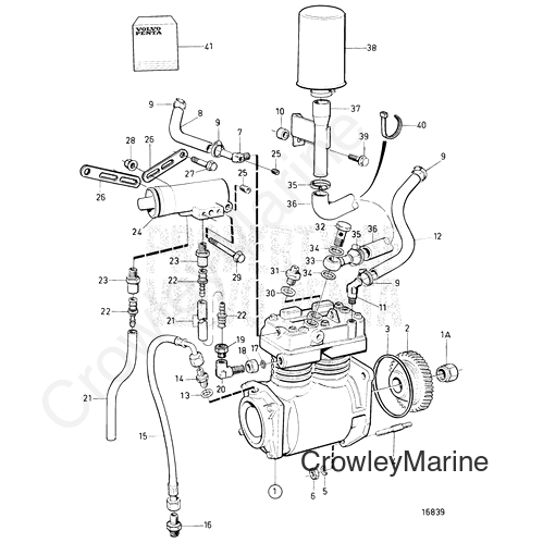 Hexagon Nut(V2) - Volvo Penta (945895)
