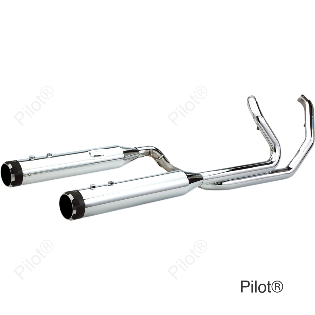 El Dorado Dual Exhaust System - Chrome - Black Thruster