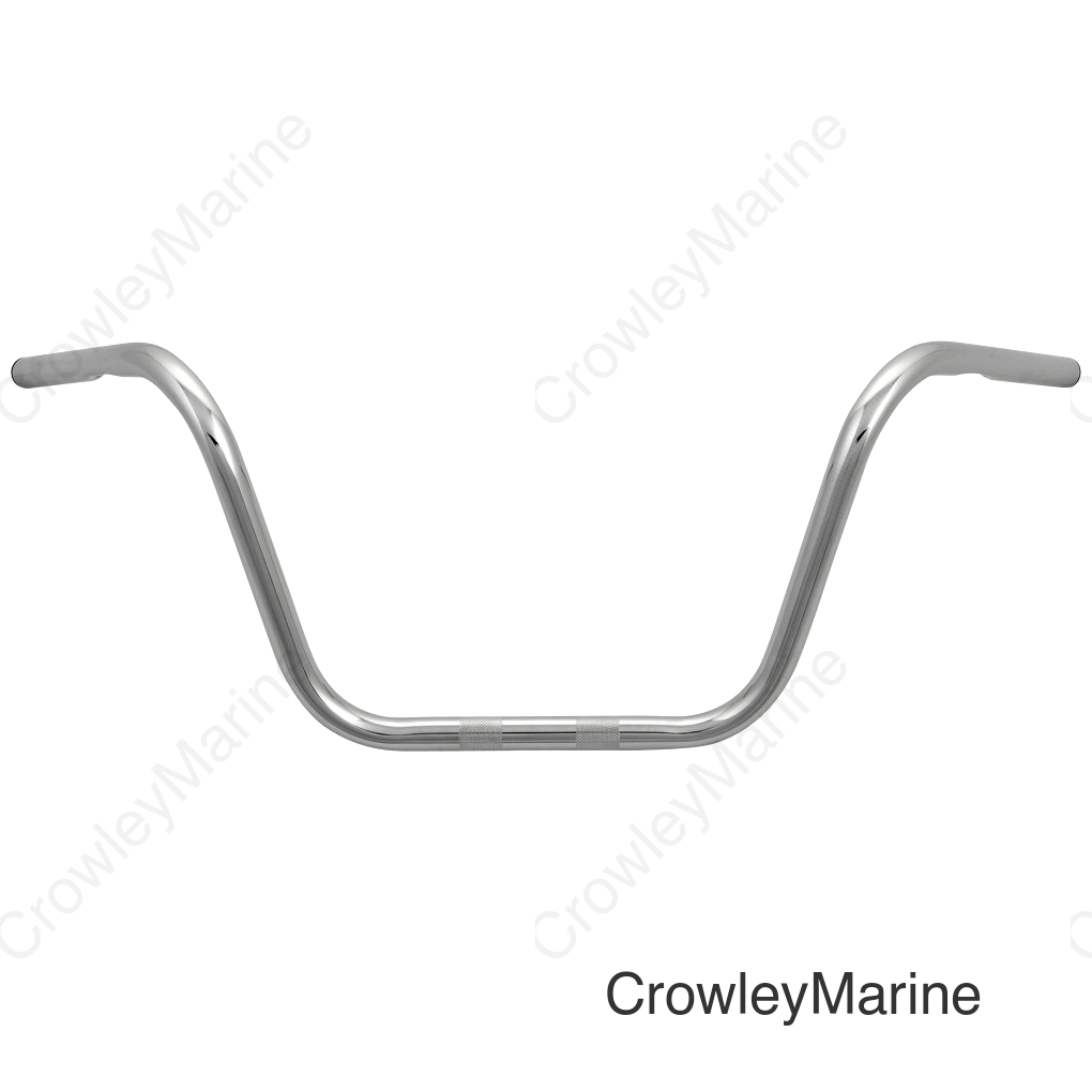 1" BUCKHORN-BAR 10" RISE CHROME