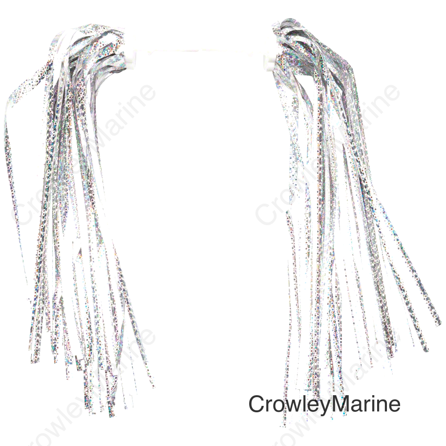 Dimension Kid's Bike Streamers: Silver-Platinum~ Pair