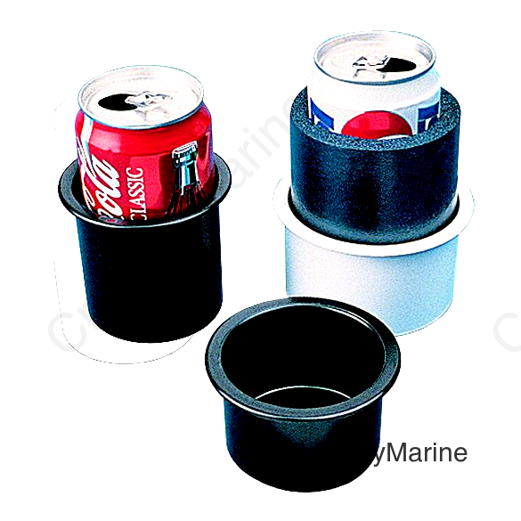 DRINK HOLDER FLUSH MNT BLACK S