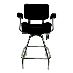 Springfield 1020009 Deluxe Captain's Seat With Stand, Black