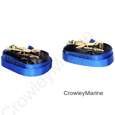 Ratchet Strap, 1"X6', 1,000lb WLL, Snap Hook & Soft Loop, 2Pk (396404)