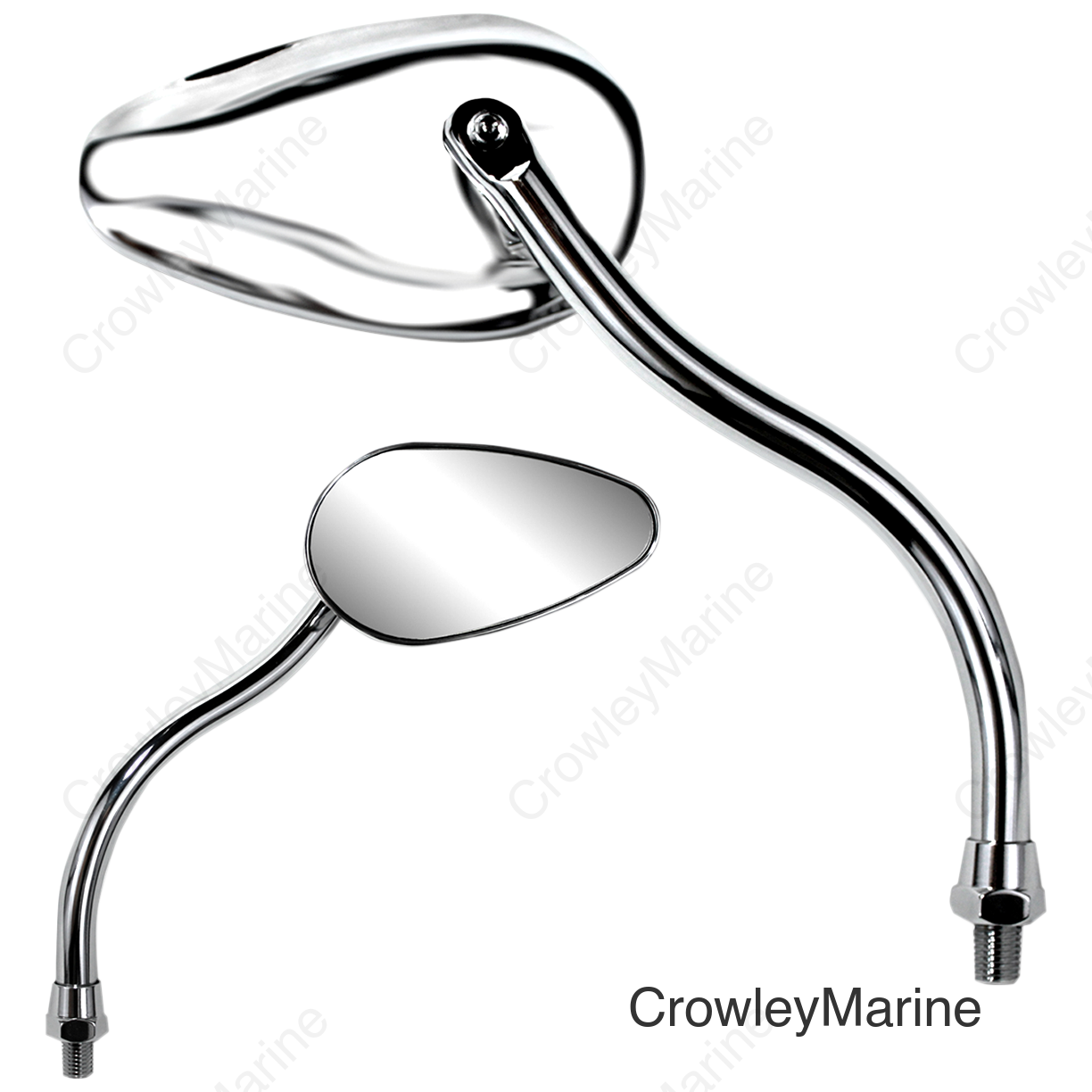 MIRROR PU TEARDROP CHR