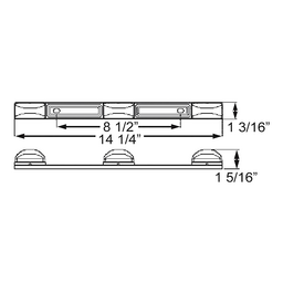 Seachoice 52901 LED Sealed 3-Piece Identification Light Bar thumbnail-4