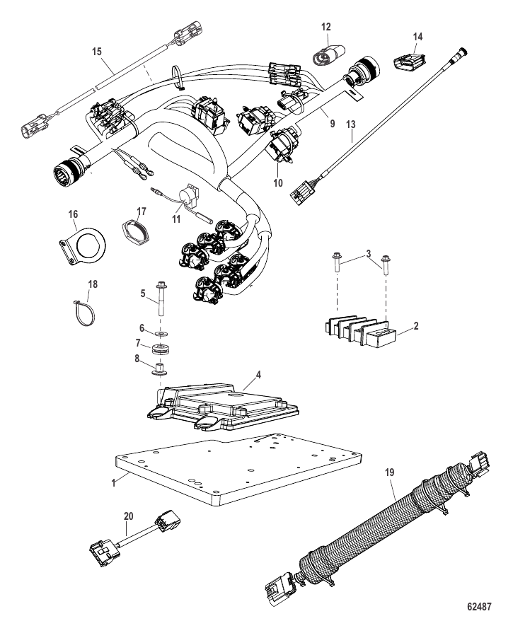 Serial Range Accessories Joystick Piloting - 2017 & Up - Harness and Bracket Assembly Single Engine