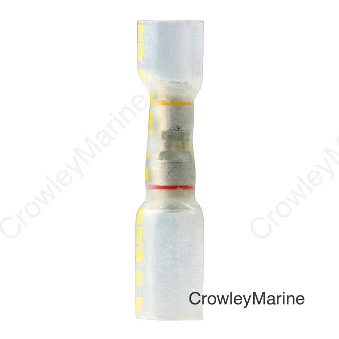 Ancor 320303 Heat Shrink Step-Down/Multi Wire Butt Connectors, Clear w/Yellow Dashes, 3/Pk