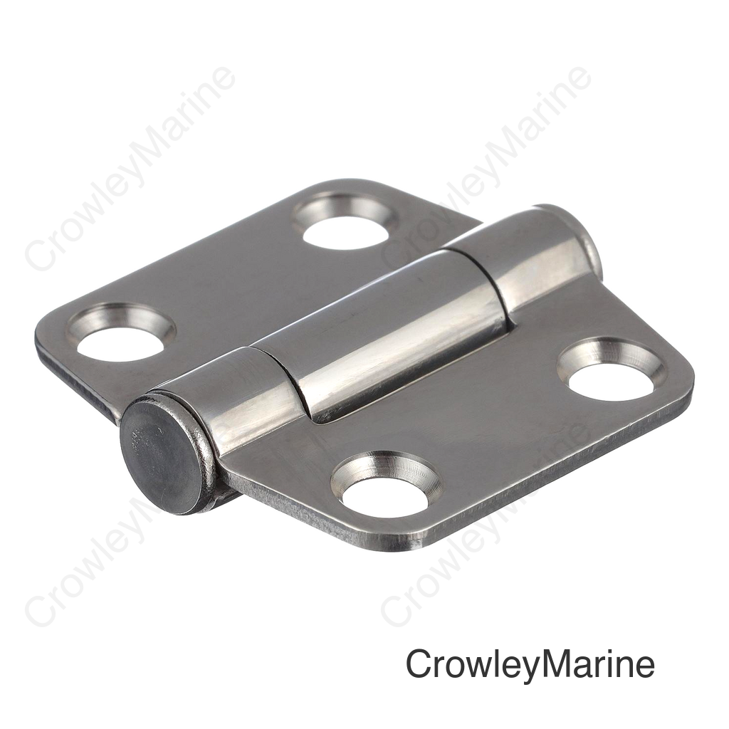 Seachoice Center-Barrell Friction Hinge, 316 Stainless Steel, 1-1/2 in. X 1-9/16 in., 1 Pair