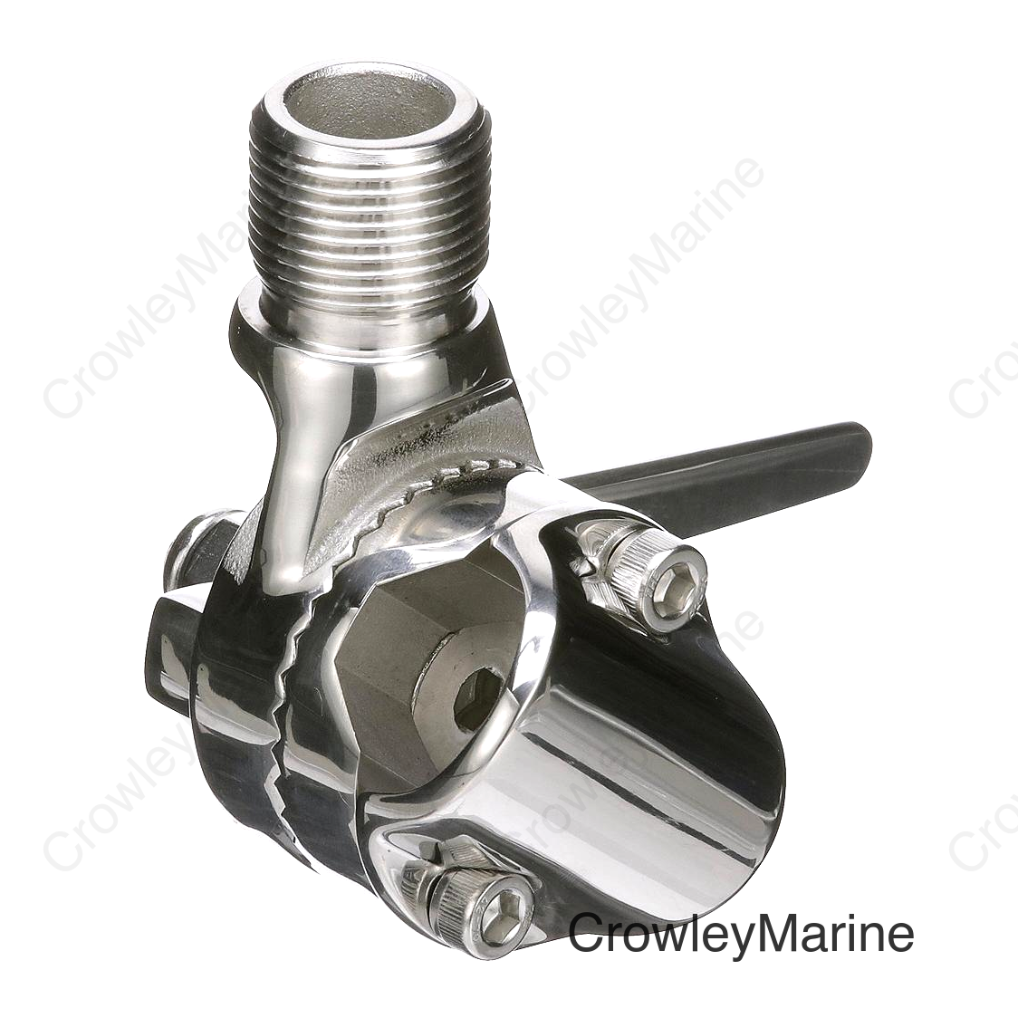 Seachoice Antenna Rail Ratchet Mount With Heavy-Duty Handle, 316 Stainless Steel