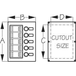 SWITCH PANEL WAVE ROCKER 5 ILLUM thumbnail-0
