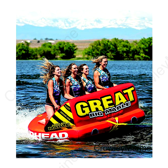 AirHead AHT2218GM Great Big Mable Towable Tube, 1-4 Riders