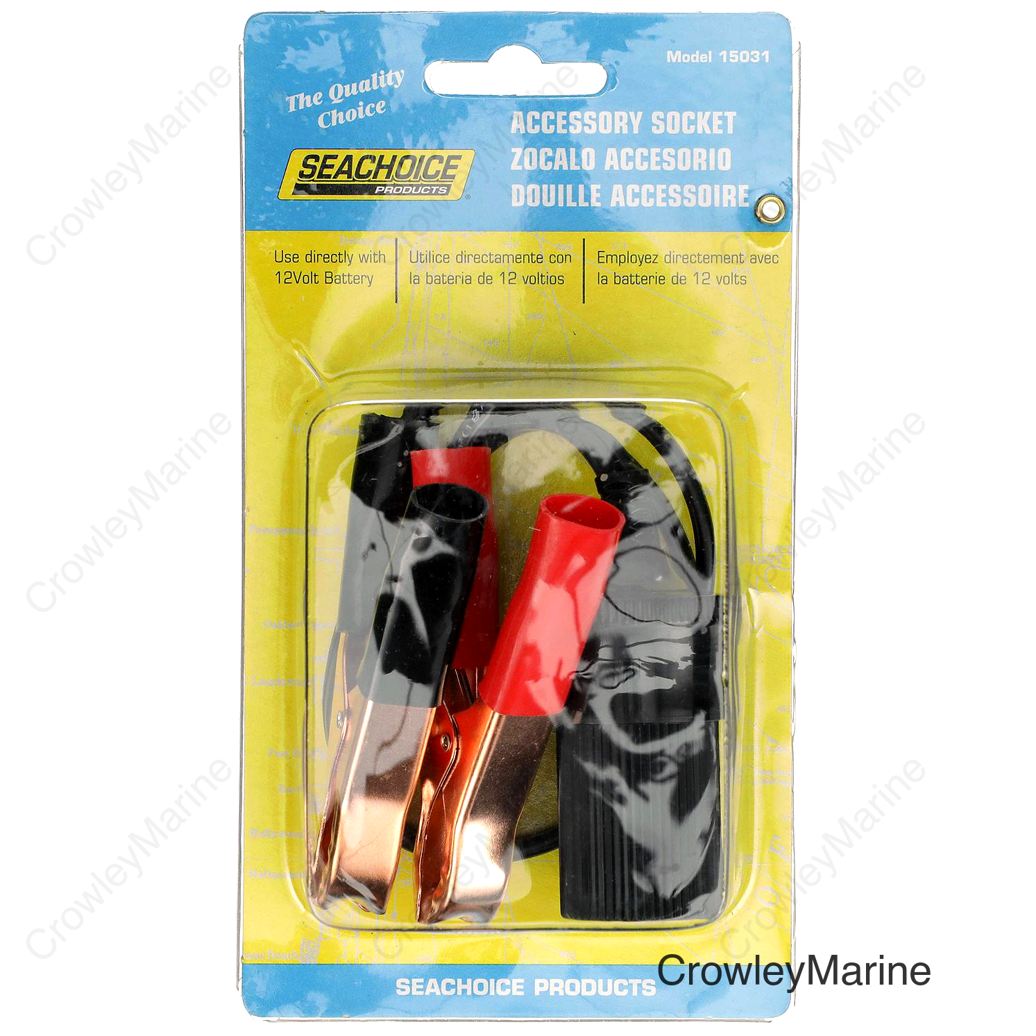 Seachoice Adapter Plug to Battery Cigarette Lighter, 12V