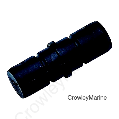 Sea-Dog 2733001 Tube Connector, 7/8" Black Pr.