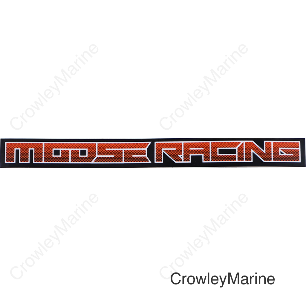 DECAL MOOSE CORP 6" OR/WH