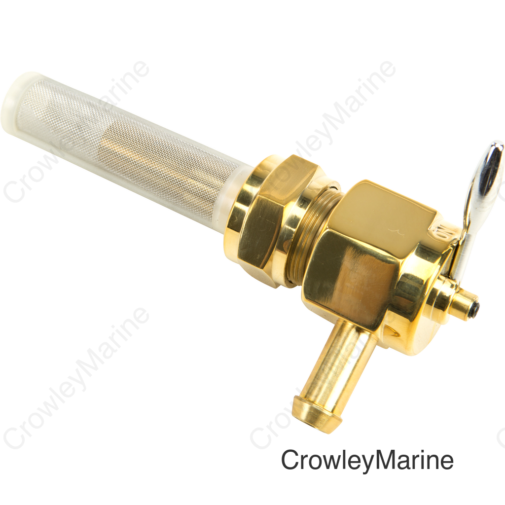 BRASS PETCOCK HEX 22MM RIGHT SIDE POSITION