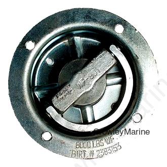 D-Ring, Bolt-On, Tie Down, Zinc, 1 1/4"ID Recessd (404610)