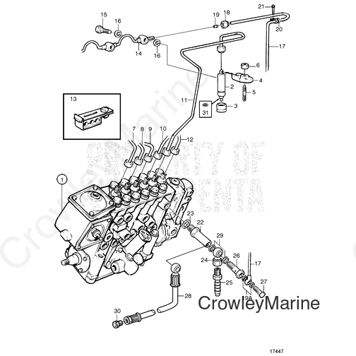 Delivery Pipe(V2) - Volvo Penta (866785)