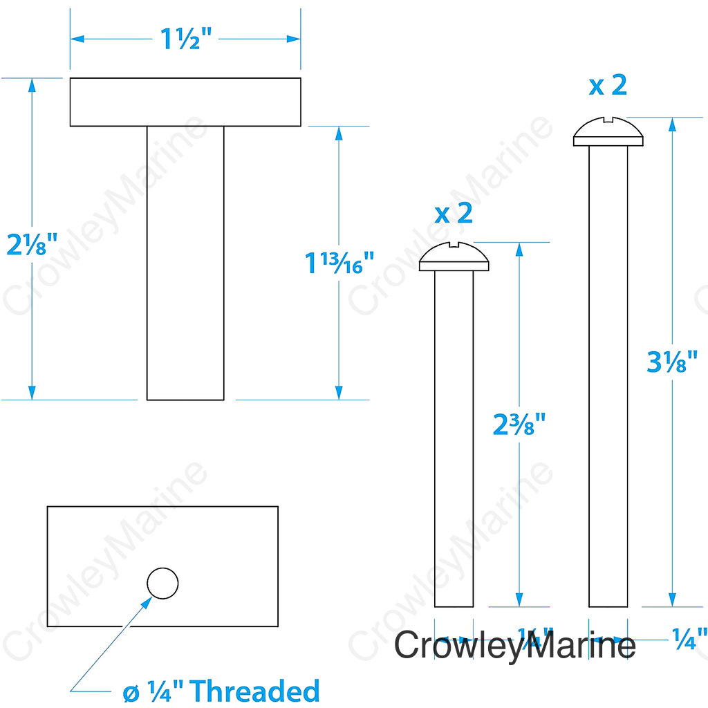 Seachoice Mounting Bolt and Isolator Kit for Motorguide Trolling Motors, Stainless Steel Screws