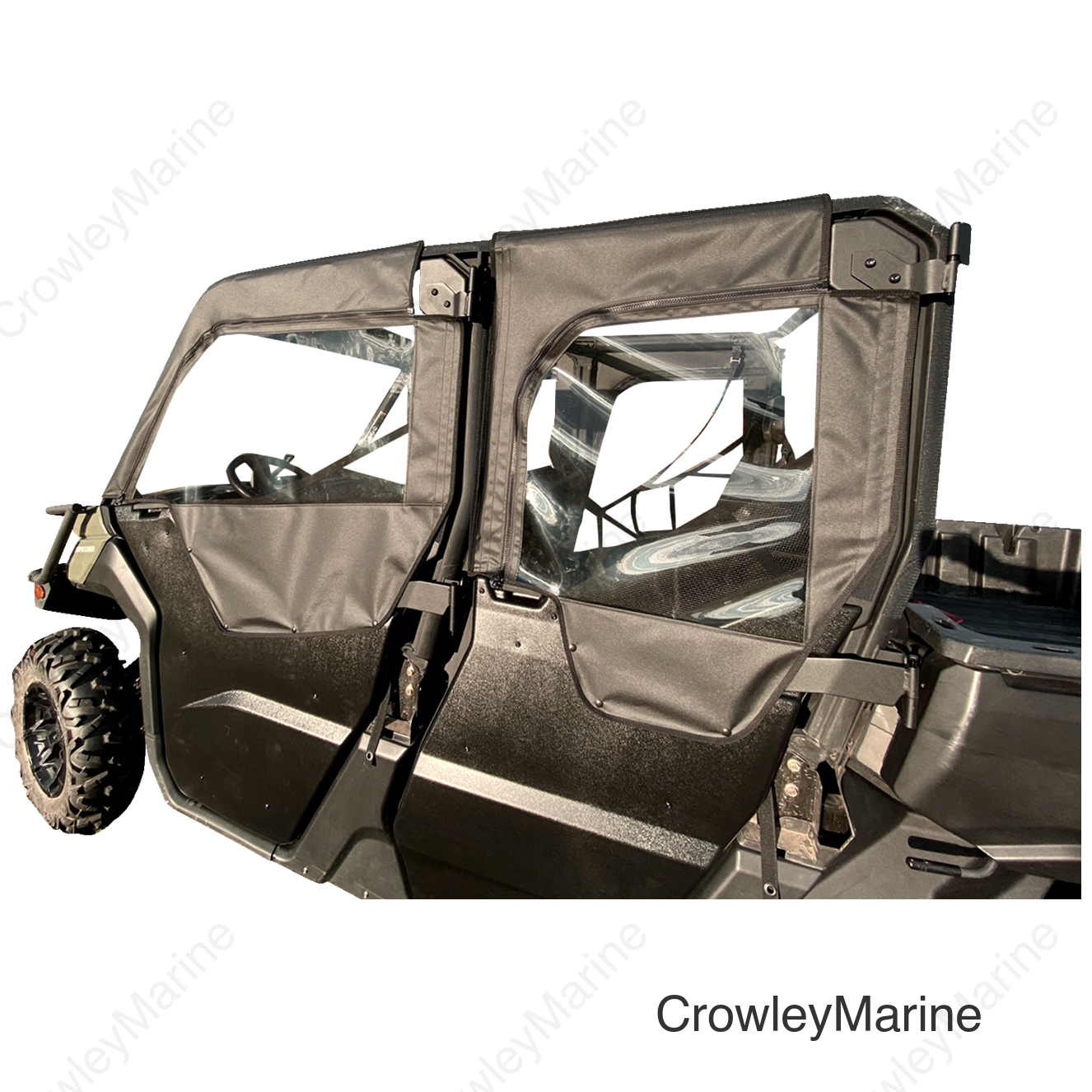 Soft Upper Doors - Black - Can-Am Defender Max