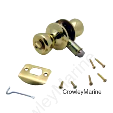 PRIVACY LOCK SET-POLISHBRASS W/ TWIST LOCK (C-3) (1/CTN) (RV0000109)