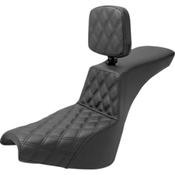 Tour Step-Up Seat - Rider Backrest - Front Lattice Stitch - FXBB/FXST '18-'23