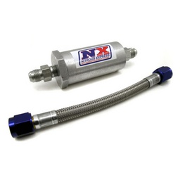 Nitrous Express 4AN Pure-Flo N2O Filter & 7 Stainless Hose (Lifetime Cleanable) thumbnail-1