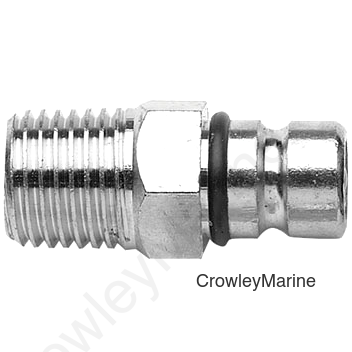 1/4" NPT Male Tank-Side, Chrome Plated Brass