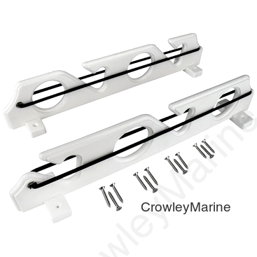 6-POLE ROD STORAGE RACK WHITE