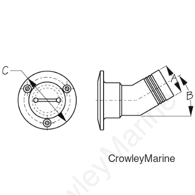 CAST Hose DECK FILL 1-1/2 (351521)